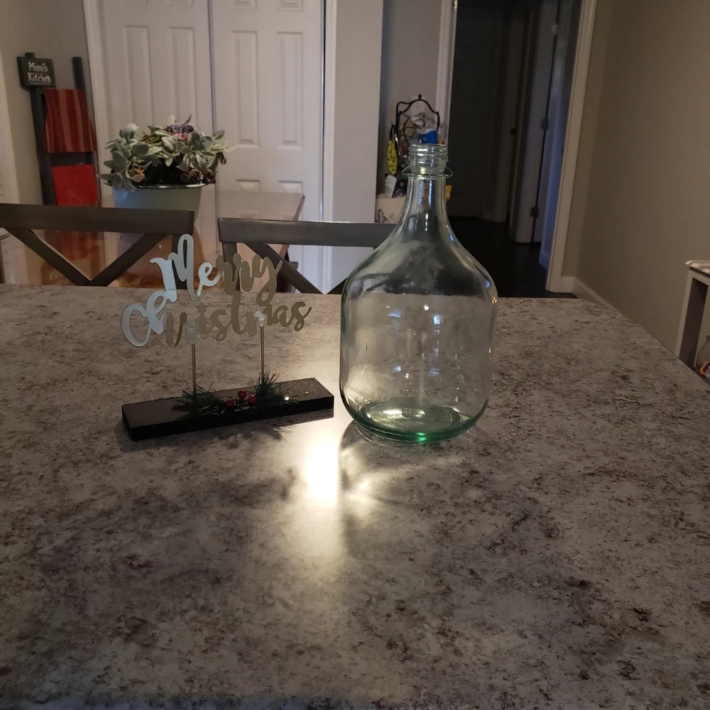 Vintage Glass Green Jug
